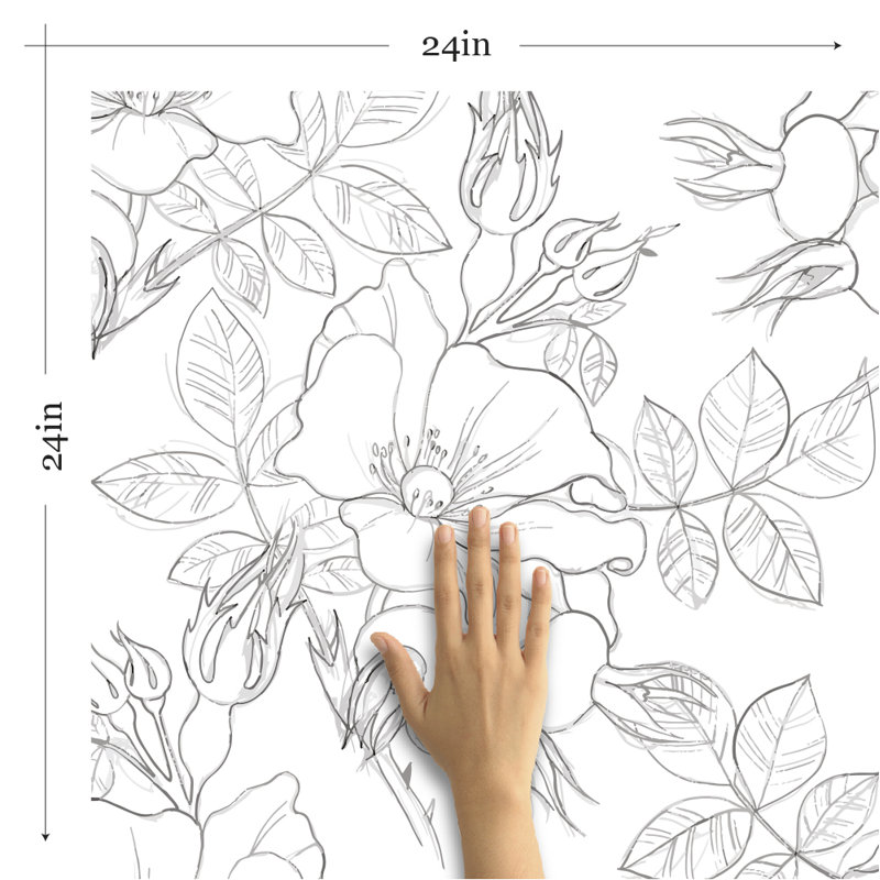 Latitude Run® Huyett Removable Smooth Peel and Stick Wallpaper Panel & Reviews Wayfair